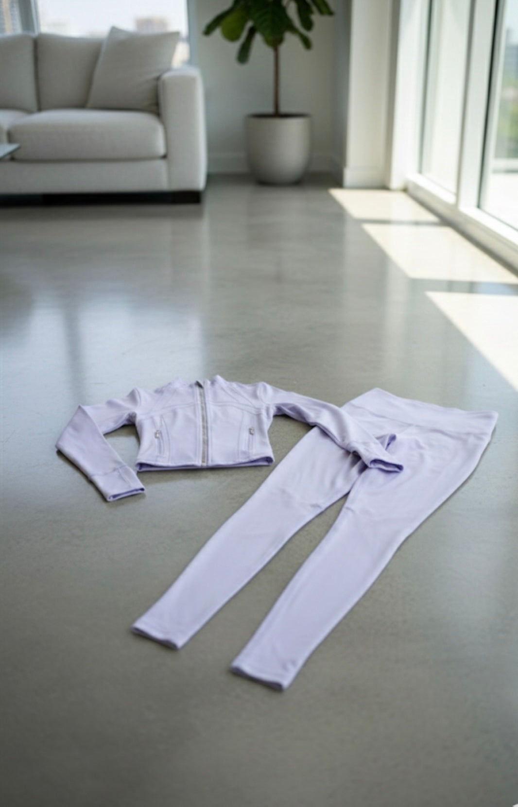 TMC yoga crop top mini & pants set