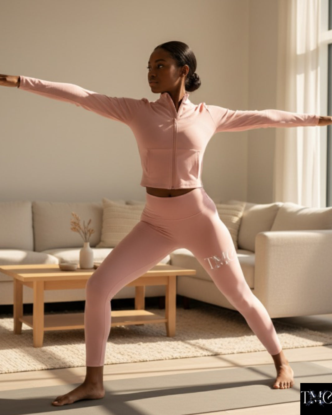 TMC yoga crop top mini & pants set