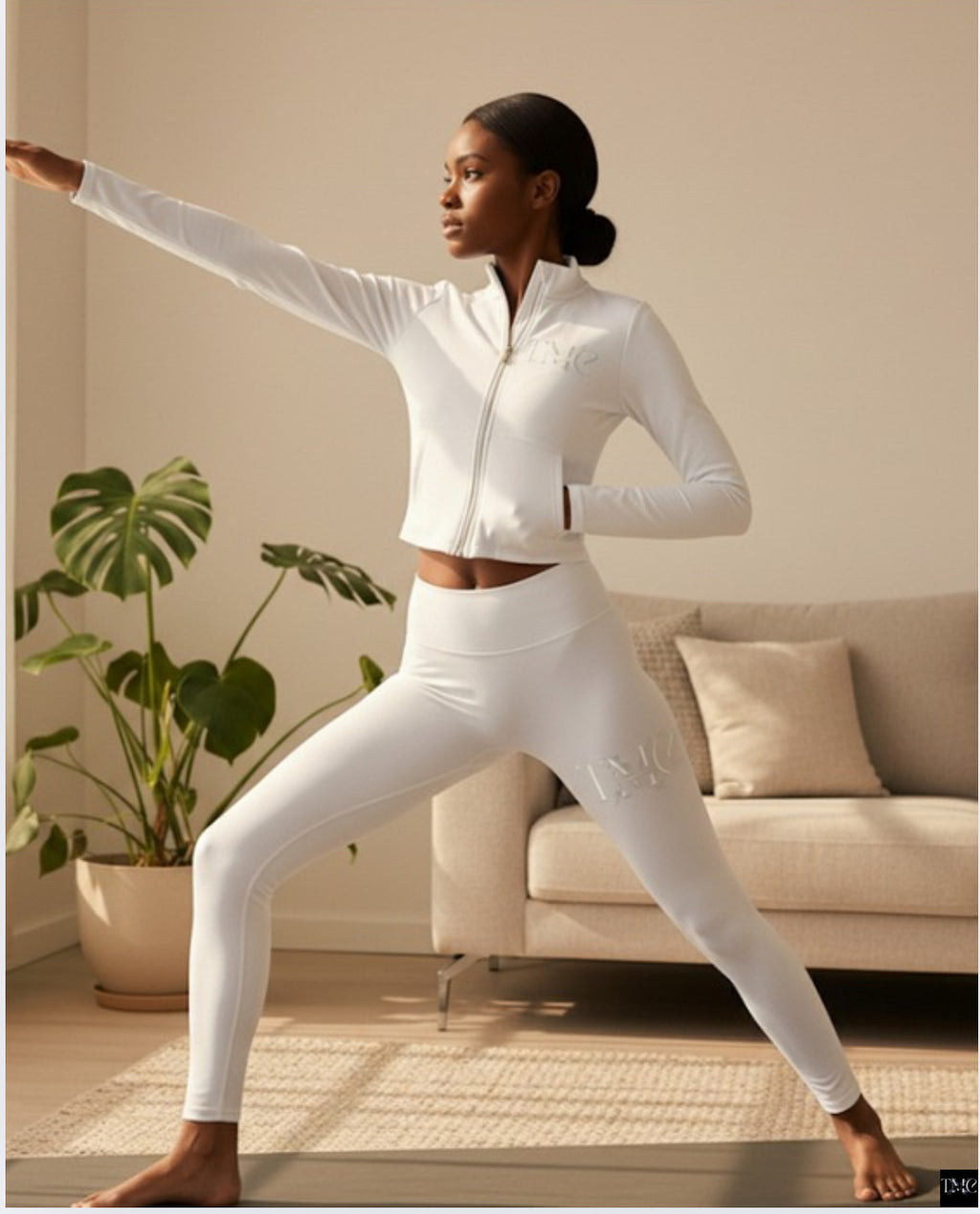 TMC yoga crop top mini & pants set