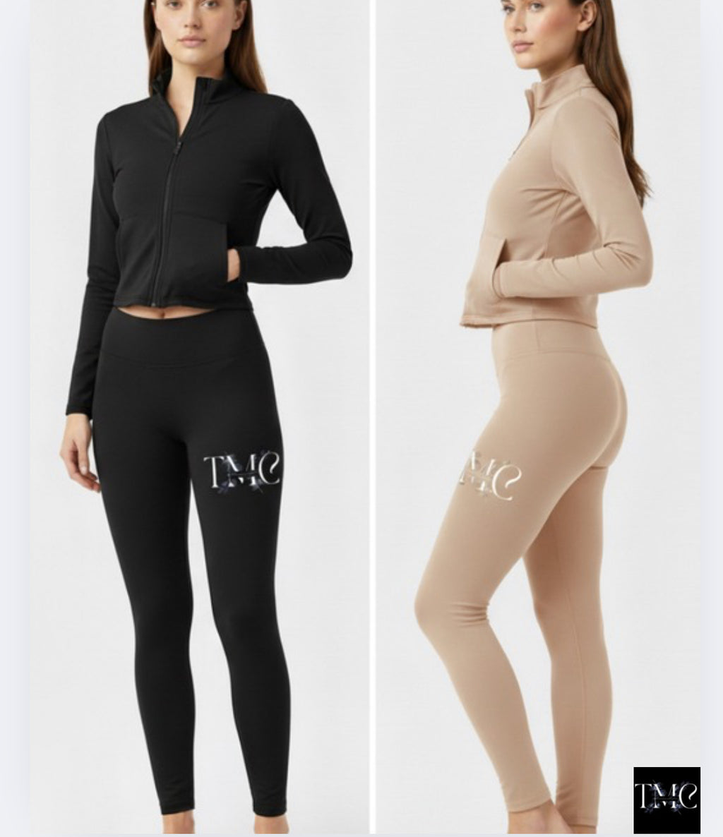 TMC yoga crop top mini & pants set