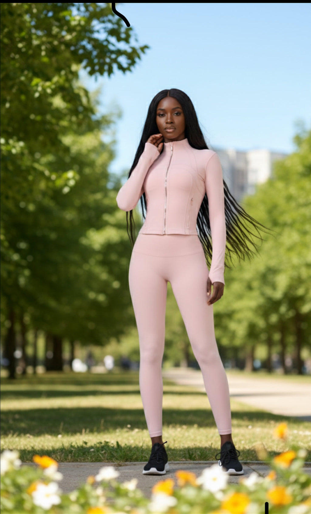 TMC yoga crop top mini & pants set