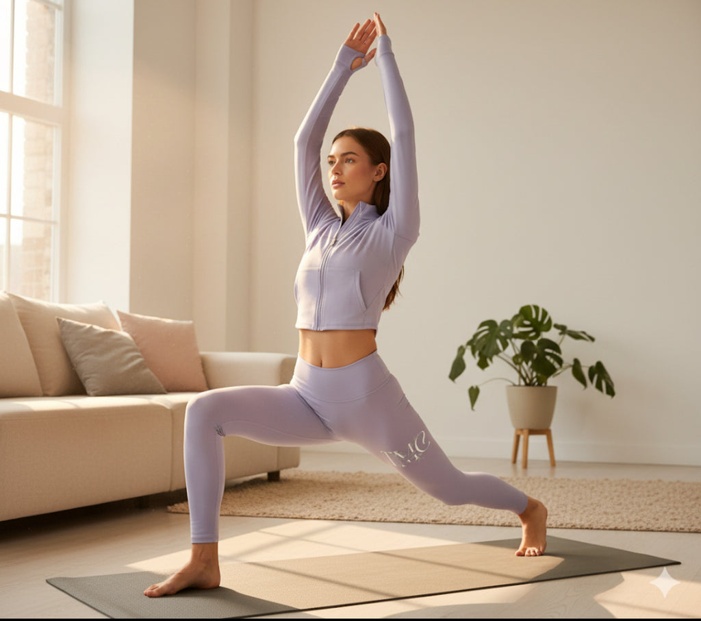 TMC yoga crop top mini & pants set