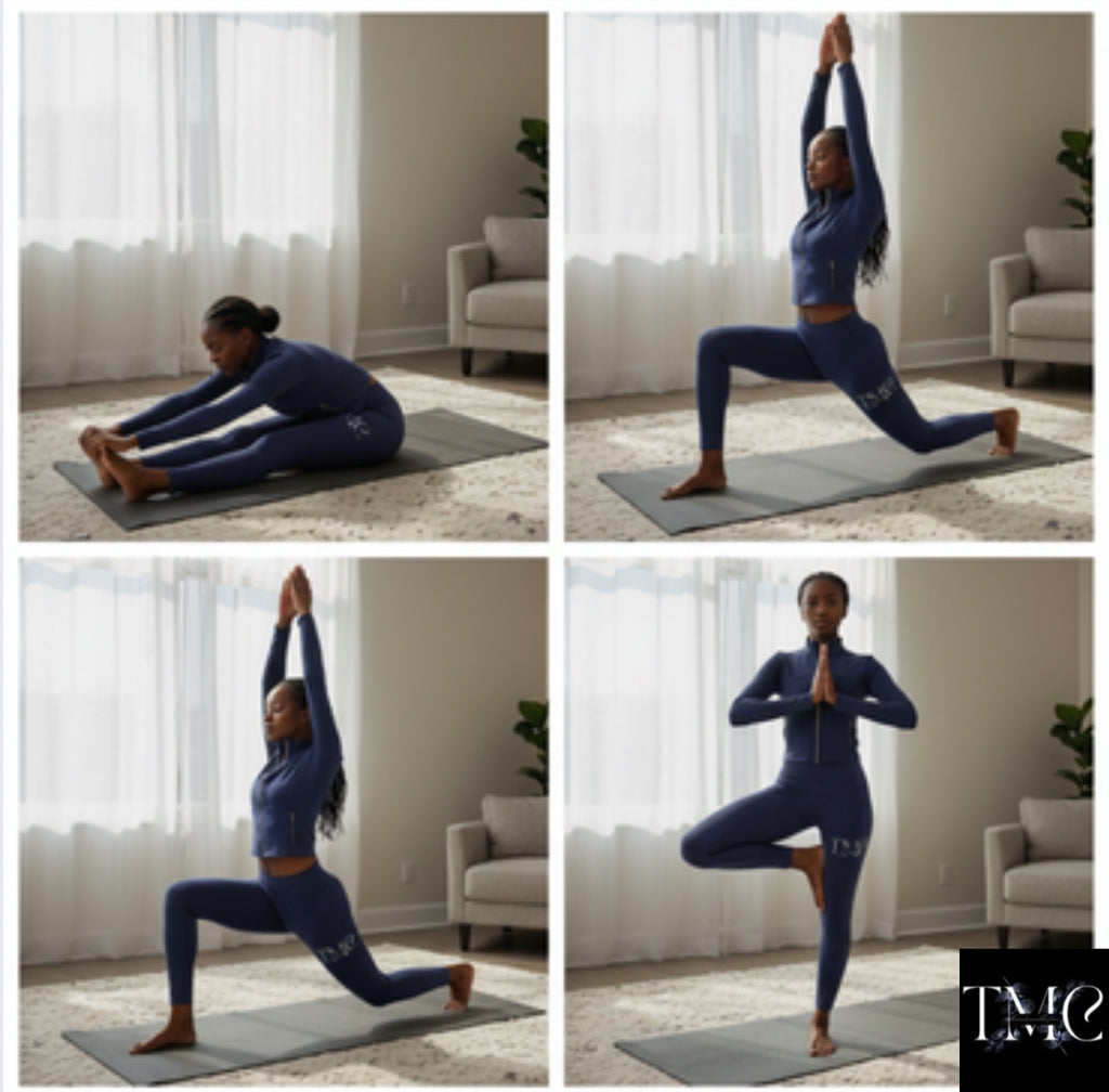 TMC yoga crop top mini & pants set