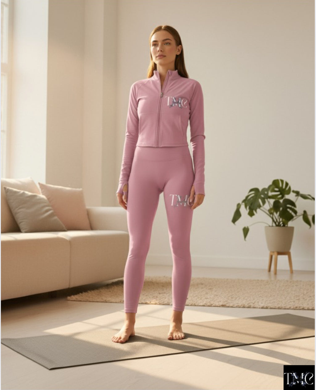 TMC yoga crop top mini & pants set