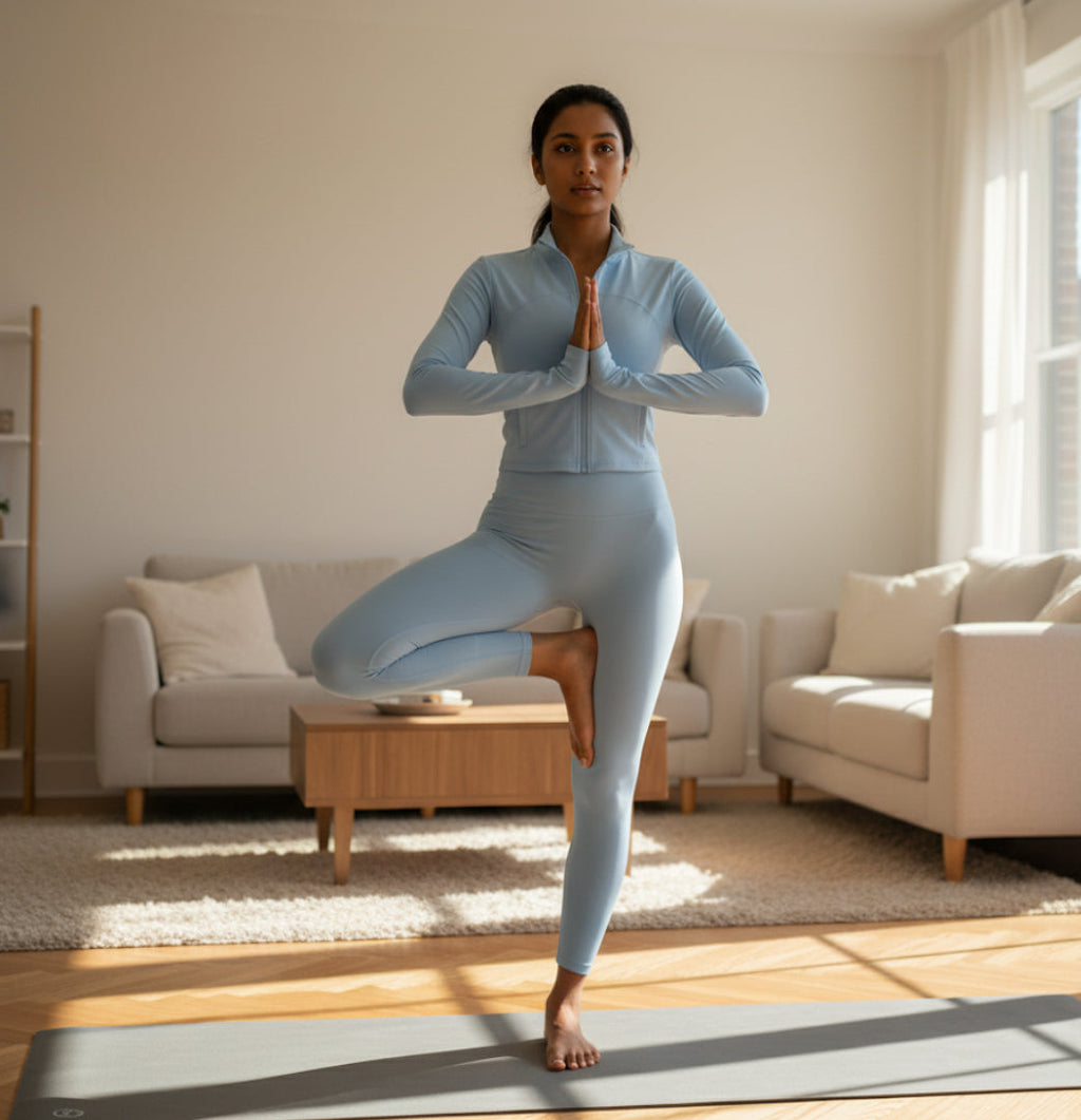 TMC yoga crop top mini & pants set