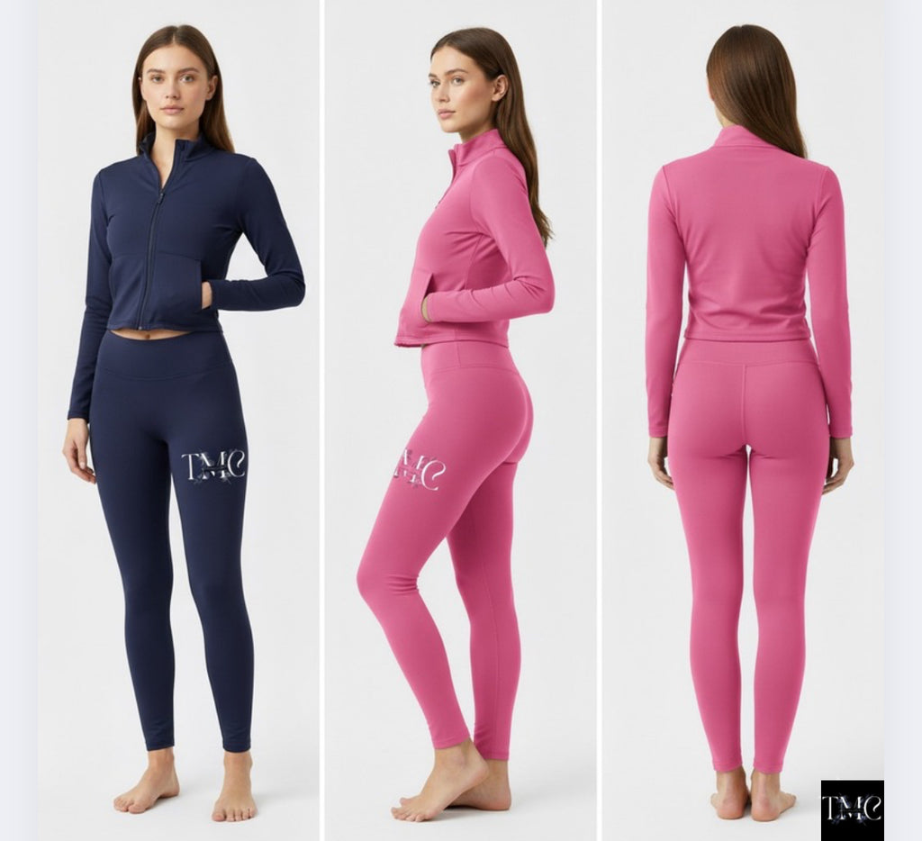 TMC yoga crop top mini & pants set