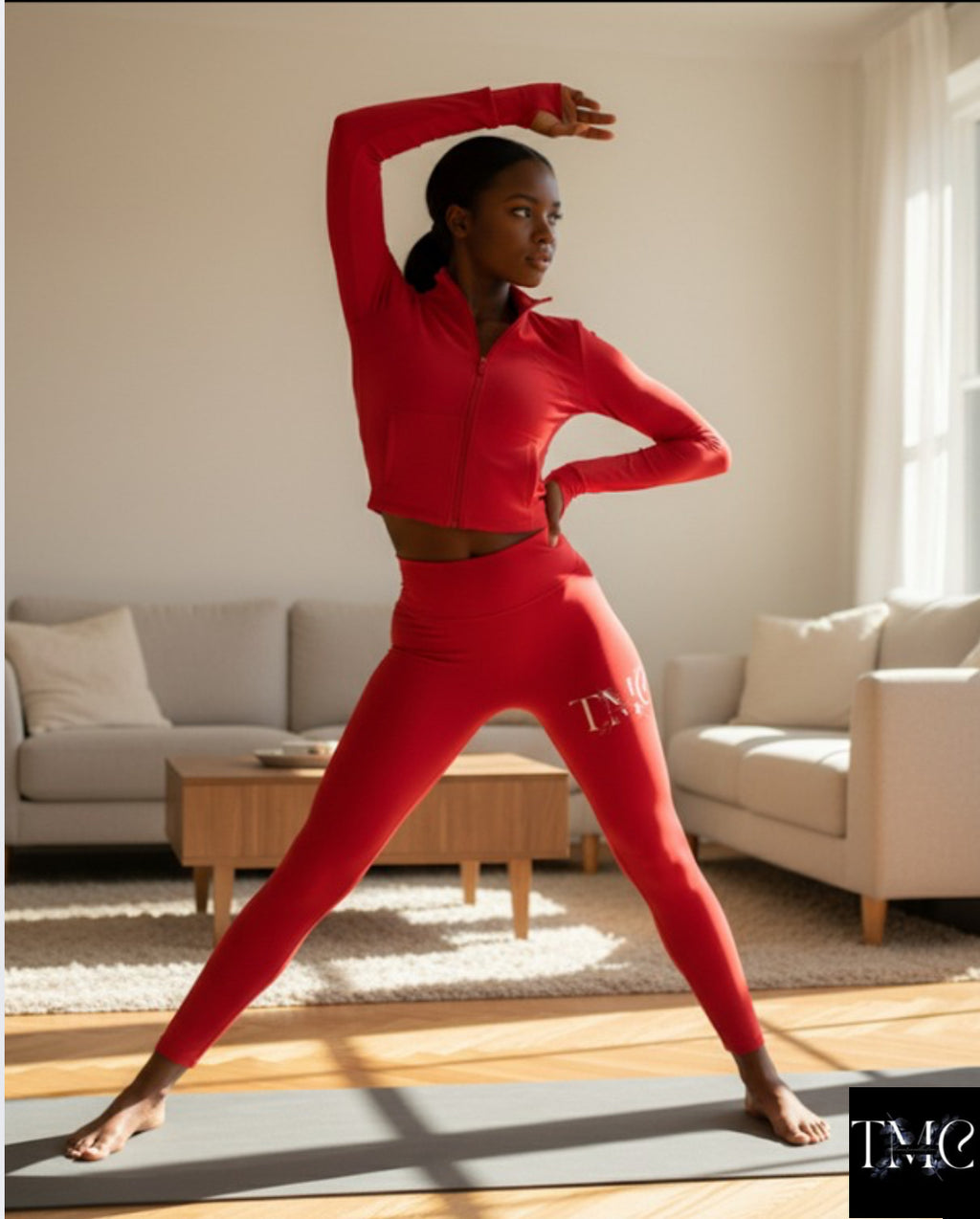 TMC yoga crop top mini & pants set